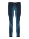 Tom Ford Stretch Lustrous Velour Signature Leggings In Dark Emerald