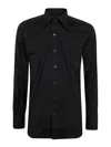 Tom Ford Fluid Silk Slim Fit Shirt In Black