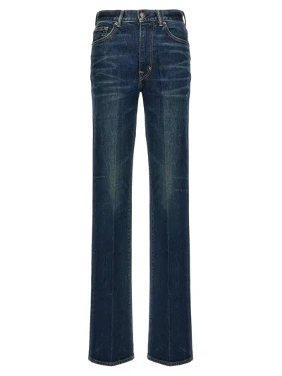 TOM FORD STRETCH RAW DENIM FLARED JEANS