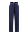 Tom Ford Stretch Silk Pajamas Trousers In Blue