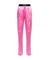 Tom Ford Stretch Satin Pj Pants In Pink