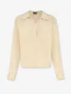 Tom Ford Stretch Satin Shirt In Yellow