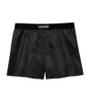 Tom Ford Silk Satin Boxer Briefs In Black