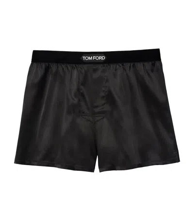 TOM FORD STRETCH-SILK BOXER SHORTS