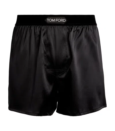 TOM FORD STRETCH-SILK BOXER SHORTS