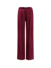 Tom Ford Stretch Silk Pajamas Trousers In Red
