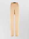 Tom Ford Stretch Silk Pants Elastic Waistband In Brown