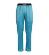 Tom Ford Silk Pyjama Pants In Blue