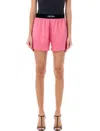 Tom Ford Velvet-trimmed Silk-blend Satin Shorts