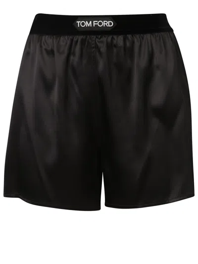 TOM FORD STRETCH SILK SATIN BOXER SHORTS