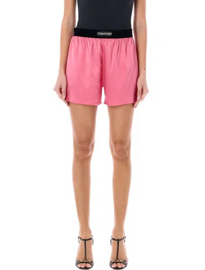 TOM FORD TOM FORD STRETCH SILK SATIN BOXER SHORTS