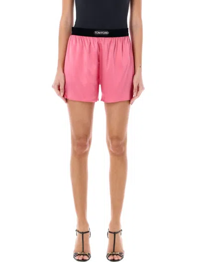 TOM FORD TOM FORD STRETCH SILK SATIN BOXER SHORTS