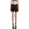 Tom Ford Velvet-trimmed Silk-blend Satin Shorts In Black