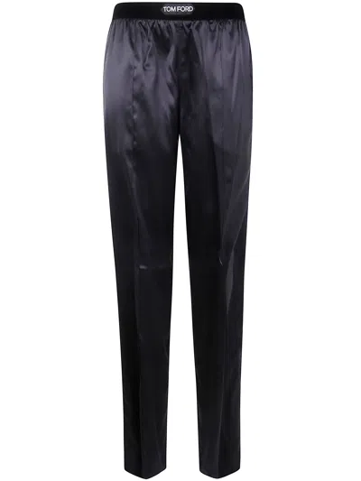 Tom Ford Stretch Silk Satin Pijamas Trousers