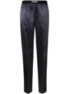 Tom Ford Stretch Silk Satin Pijamas Trousers Clothing In Blue