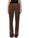 Tom Ford Stretch Silk Satin Pj Pants In Brown