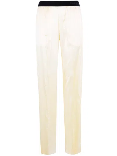 Tom Ford Stretch Silk Satin Pj Pants In Multi
