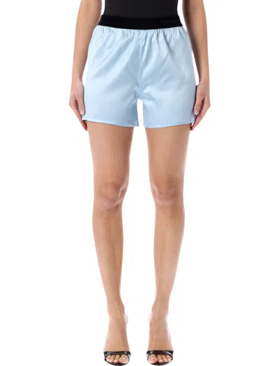 TOM FORD TOM FORD STRETCH SILK SATIN PJ SHORTS