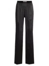 Tom Ford Logo Silk Satin Pajama Pants In Black