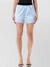 Tom Ford Stretch Silk Satin Relaxed Pj Shorts In Blue