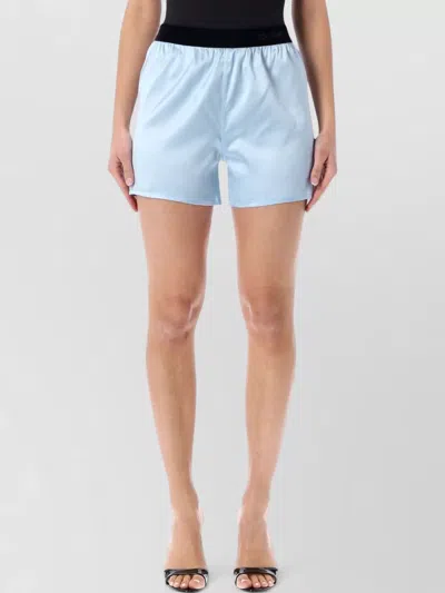 TOM FORD STRETCH SILK SATIN RELAXED PJ SHORTS