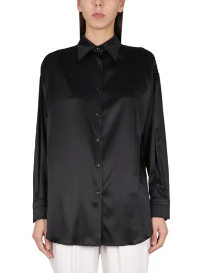 TOM FORD STRETCH SILK SATIN SHIRT