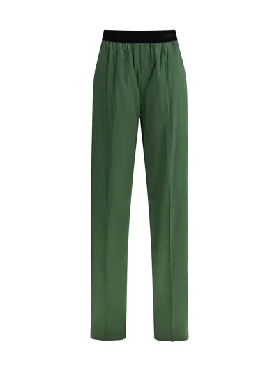 TOM FORD STRETCH SILK SATIN TROUSERS