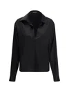 Tom Ford Stretch Silk Shirt In Black