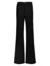 Tom Ford Black Stretch Twill Denim Wide Flare Jeans In Black