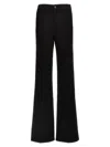 Tom Ford Black Stretch Twill Denim Wide Flare Jeans In Black