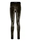 Tom Ford Stretch Velvet Legging Brown  In Brown
