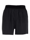 Tom Ford Peach-feel Silk Satin Pj Shorts In Black