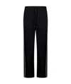 Tom Ford Stripe-detail Cotton Track Pants In Black