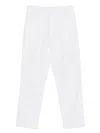 Tom Ford Stripe-pattern Pleated Trousers In White