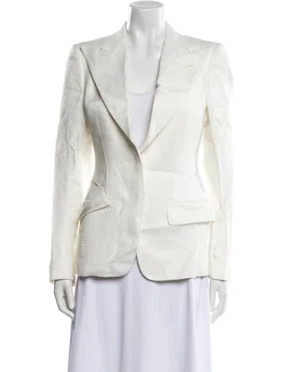 Pre-owned Tom Ford Striped Blazer In Neutral