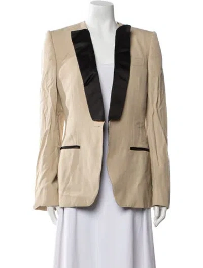 Pre-owned Tom Ford Striped Blazer In Neutral
