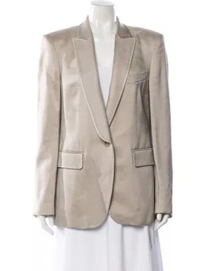 Pre-owned Tom Ford Striped Blazer In Neutral