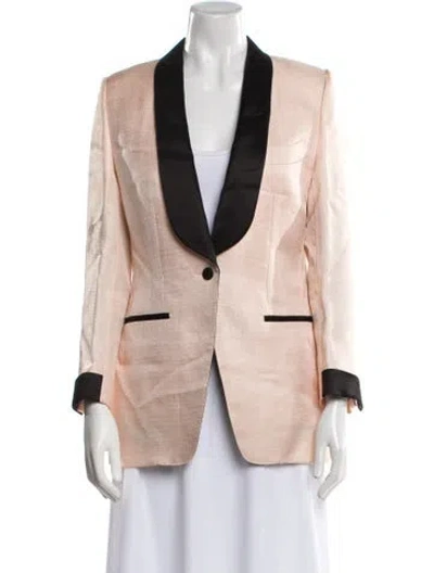 Pre-owned Tom Ford Striped Blazer In Pink