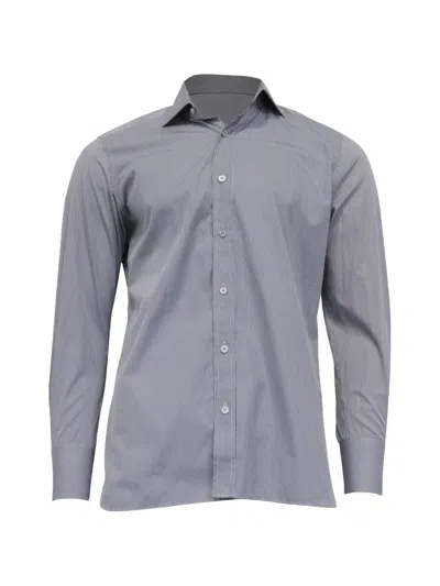 Pre-owned Tom Ford Striped Button-down Shirt In Blue