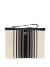Tom Ford Striped Canvas Clutch