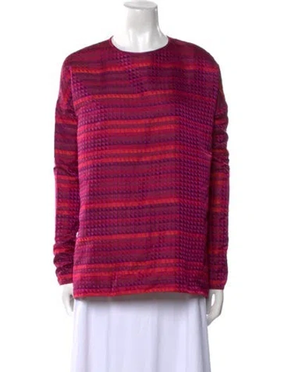 Pre-owned Tom Ford Striped Crew Neck Tunic In Pink