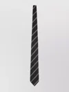 Tom Ford Classic Black Silk Tie With Diagonal Stripes