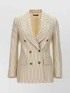 Tom Ford Double-breasted Jacket With Striped Pattern
