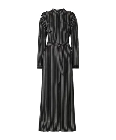 Tom Ford Striped Dress In Black