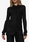 Tom Ford Stripe Pattern Button-up Shirt In Black