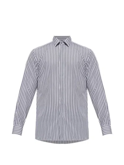 Tom Ford Slim Fit Shirt Long Sleeve Stripes In White