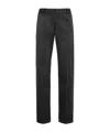 Tom Ford Women Navy Blue Wool Striped Trousers, 28 Luxury Pants For Women Darveys In Black