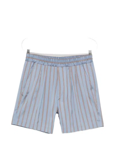 Tom Ford Striped-pattern Shorts In Blue