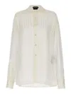 Tom Ford Striped Silk-satin Jacquard Shirt In White