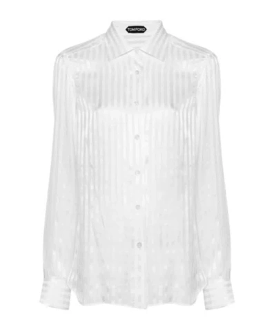 TOM FORD TOM FORD STRIPED LONG-SLEEVED SHIRT